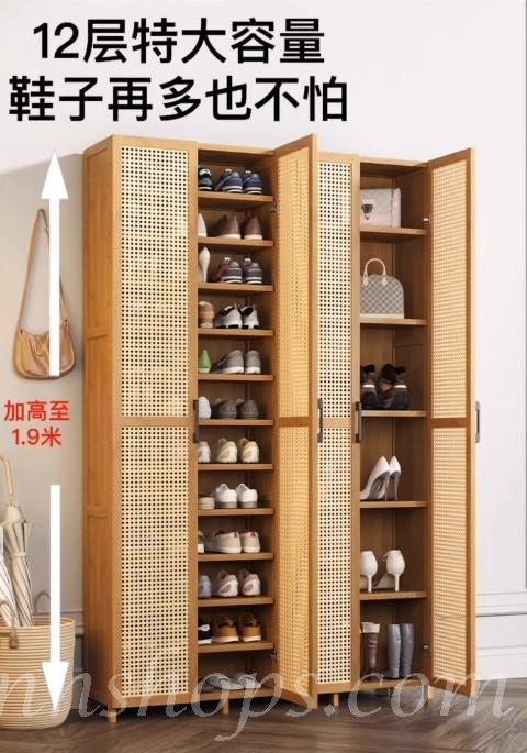 楠竹系列 日式大容量鞋櫃 多層超大收納櫃30cm/60cm/90cm/120cm(IS9242)