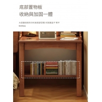 日式實木橡木 伸縮 摺疊 兒童電腦枱 書枱 連書櫃75cm/95cm*60cm*192cm (IS9252)