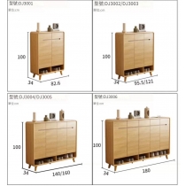 北歐鞋櫃 大容量客廳小戶型收納櫃儲物櫃 *82.6cm /95.5cm /121cm /140cm / 160cm/ 180cm   (IS8015)