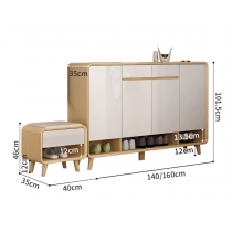 北歐簡約 大容量 玄關櫃 鞋櫃 82.6cm/95.5cm/121.2cm/140cm/160cm(IS8097)