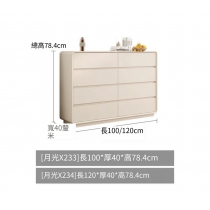 奶油風輕奢斗櫃 儲物櫃卧室 收纳櫃*70cm/100cm/120cm (IS9264)