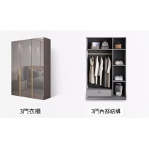 輕奢亮光 衣櫃組合 四五六門衣櫃*60cm/80cm/120cm/160cm/200cm (IS9266)