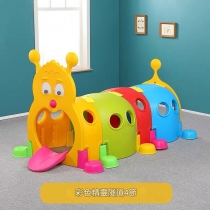 playgroup小精靈毛毛蟲隧道玩具 Clubhouse 會所 幼稚園彩色通道火車頭(IS9294)