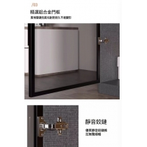 北歐格調 輕奢玻璃衣櫃*80cm/120cm/140cm/160cm/180cm/200cm/240cm (IS9298)