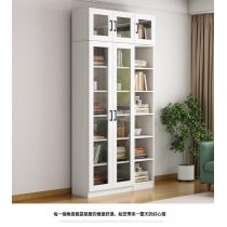 北歐摩登系列 實木生態板書櫃 家用玻璃展示櫃*80cm/120cm/160cm (IS9302)