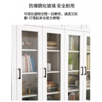 北歐摩登系列 實木生態板書櫃 家用玻璃展示櫃*80cm/120cm/160cm (IS9302)