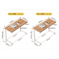 時尚有轆折疊邊桌 書桌邊几 簡易茶几 床邊桌電腦桌60cm/80cm/90cm/100cm(IS9353)