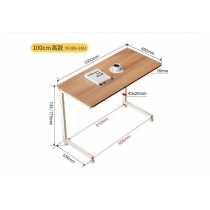 時尚有轆折疊邊桌 書桌邊几 簡易茶几 床邊桌電腦桌60cm/80cm/90cm/100cm(IS9353)