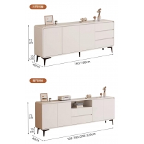 白色極簡風 電視櫃 收納儲物櫃120cm/140cm/160cm/180cm/200cm/220cm(IS9394)