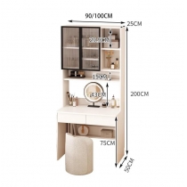 時尚二合一書桌梳妝台 一體化妝桌 化妝台帶書櫃40cm/50cm/60cm/70cm/80cm/90cm/100cm(IS9399)